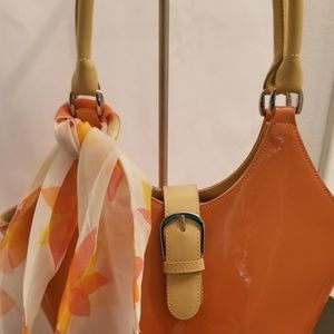 Beijo Orange Handbag